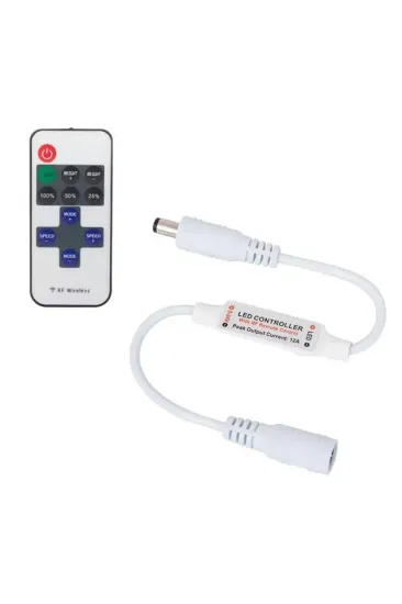 Powermaster Pm-4354 Rf Uzaktan Kumandalı Şerit Led Dimmer Kontrol Cihazı (5-24v 12a) Powermaster Pm-4354 Rf Uzaktan Kumandalı Şerit Led Dimmer Kontrol Cihazı (5-24v 12a)