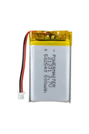 Powermaster 502540 3.7 Volt 500 Mah Lityum Polimer Pil Powermaster 502540 3.7 Volt 500 Mah Lityum Polimer Pil