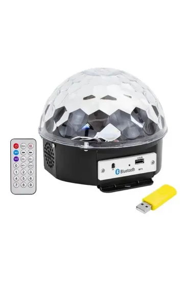 Premio Pr-2839 Usb-mp3-blueooth Destekli Kumandalı Hoparlörlü Yarım Dünya Sihirli Led Disko Topu