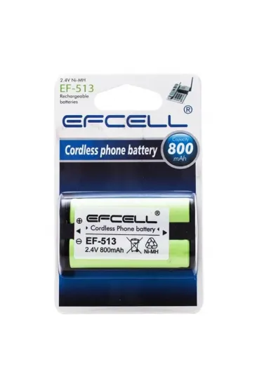 Efcell Ef-513 2.4v 800 Mah Pil Efcell Ef-513 2.4v 800 Mah Pil
