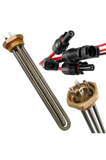 Powermaster Pm-29934 40mm Pirinç Başlıklı Solar Rezistans - Mc4 Konnektörlü Pabuçlu Tam Set
