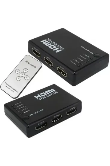 Powermaster Pm-8342 5 Giriş 1 Çıkış Hdmı 2.0 4k@60hz Switcher Toplayıcı Kumandalı Powermaster Pm-8342 5 Giriş 1 Çıkış Hdmı 2.0 4k@60hz Switcher Toplayıcı Kumandalı
