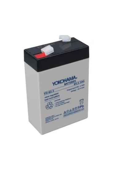 Yokohama Yh-62.3 6 Volt - 2.3 Amper Akü (90x43x38 Mm)