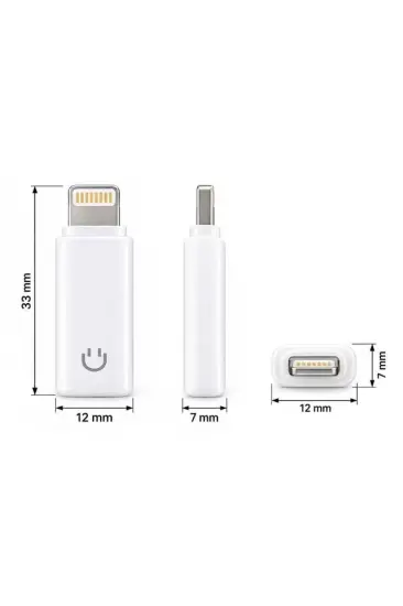 Powermaster Ky-198 3.5mm To Lightning Otg Aparat İphone 7/8/x Powermaster Ky-198 3.5mm To Lightning Otg Aparat İphone 7/8/x
