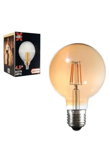 Ledx G-95 Kırılmaz Gövde 4,5 Watt Düz Rustik Ampul Ledx G-95 Kırılmaz Gövde 4,5 Watt Düz Rustik Ampul