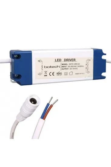 Botech 60x60 Panel Led Driver Adaptörü (50v-70v Dc) Bote-48w-01 Botech 60x60 Panel Led Driver Adaptörü (50v-70v Dc) Bote-48w-01