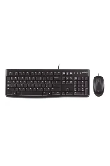 Logitech Mk120 Usb Q Siyah Kablolu Klavye + Mouse Set