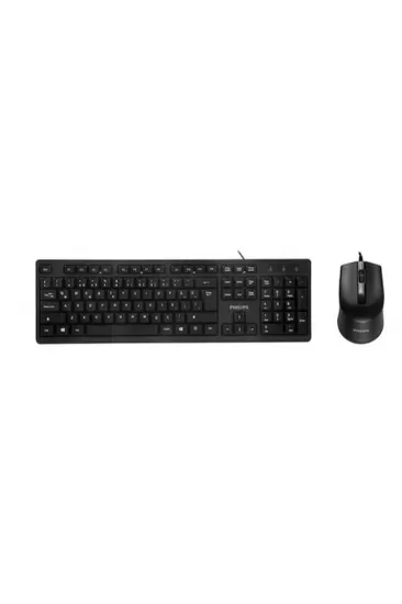 Philips Spt6234b Usb 1.2 Metre Kablolu Ofis Tipi Siyah Numpadli Türkçe Q Klavye Mouse Seti Philips Spt6234b Usb 1.2 Metre Kablolu Ofis Tipi Siyah Numpadli Türkçe Q Klavye Mouse Seti
