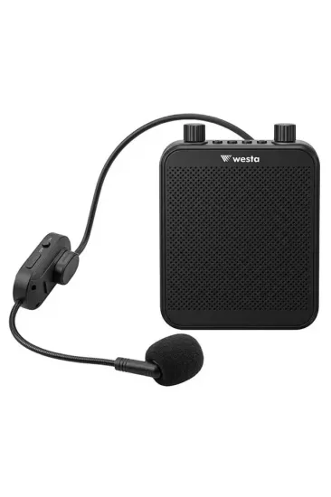 Westa Wap-300t Usb + Sd Kart Girişli Şarjlı Mini Seyyar Kablosuz Mikrofonlu Rehber Anfisi Westa Wap-300t Usb + Sd Kart Girişli Şarjlı Mini Seyyar Kablosuz Mikrofonlu Rehber Anfisi