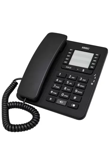 Karel Tm-142 Analog Sabit Kablolu Ekransız Siyah Masaüstü Telefon Karel Tm-142 Analog Sabit Kablolu Ekransız Siyah Masaüstü Telefon