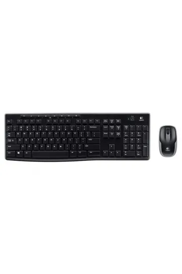 Logitech Mk270 Kablosuz Klavye Set Mm Q Tr Siyah