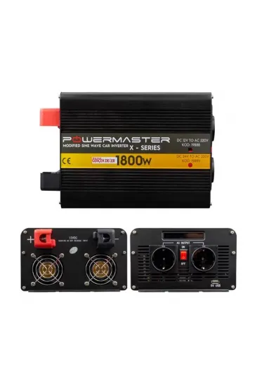 Powermaster 12-220v 12 Volt 1800 Watt Modified Sinus İnverter Pwr1800-12 Powermaster 12-220v 12 Volt 1800 Watt Modified Sinus İnverter Pwr1800-12