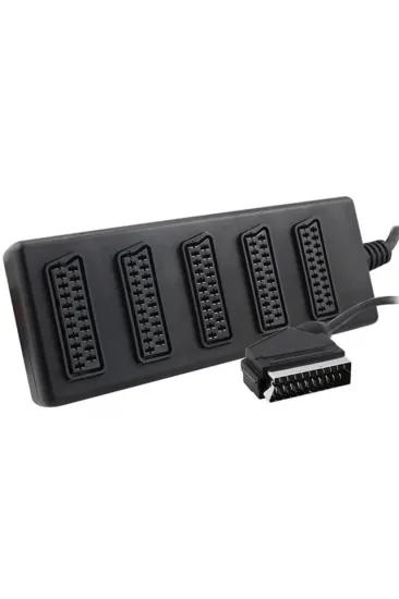 Elektromer 5'li Scart Dağıtıcı (1 Erkek - 5 Dişi Scart) Elektromer 5'li Scart Dağıtıcı (1 Erkek - 5 Dişi Scart)