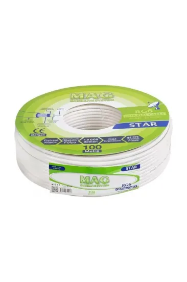 Mag Rg6-u4 İthal Anten Kablosu 100 Metre Mag Rg6-u4 İthal Anten Kablosu 100 Metre
