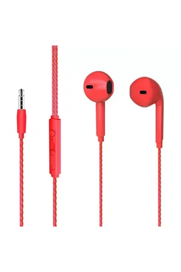 Lenovo Lecoo Eh104r 3.5 Mm Jacklı Kablolu Kulak İçi Mikrofonlu Kulaklık Kırmızı Lenovo Lecoo Eh104r 3.5 Mm Jacklı Kablolu Kulak İçi Mikrofonlu Kulaklık Kırmızı