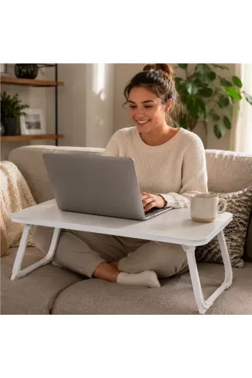 Sunup Sn-29691 Katlanabilir Laptop Masası Ve Yatak Koltuk Üzeri Tepsisi Beyaz 60x40cm Sunup Sn-29691 Katlanabilir Laptop Masası Ve Yatak Koltuk Üzeri Tepsisi Beyaz 60x40cm