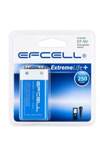 Efcell Ef-9v 250mah 9 Volt Ni-mh Şarj Edilebilir Pil Efcell Ef-9v 250mah 9 Volt Ni-mh Şarj Edilebilir Pil
