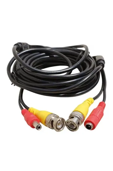 Powermaster Bnc-bnc Kablo+power Kablo Dişi-erkek Jacklı 10 Metre Powermaster Bnc-bnc Kablo+power Kablo Dişi-erkek Jacklı 10 Metre