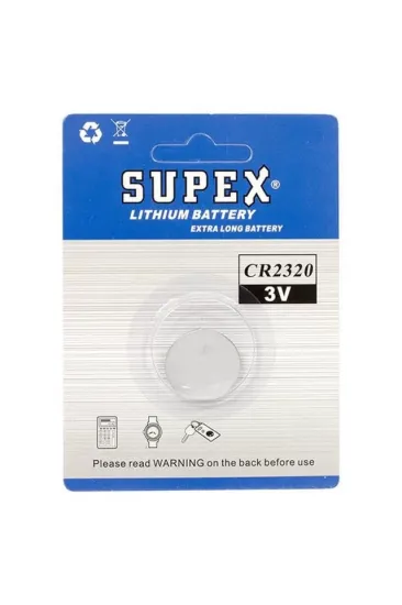 Supex Cr2320 3 Volt Lityum Pil Tekli Supex Cr2320 3 Volt Lityum Pil Tekli