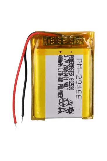 Powermaster Pm-29466 3.7v 400mah 602530 Soketsiz Lityum Polimer (li-po) Batarya Şarj Edilebilir Pil Powermaster Pm-29466 3.7v 400mah 602530 Soketsiz Lityum Polimer (li-po) Batarya Şarj Edilebilir Pil