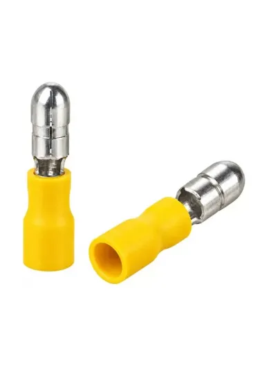 Powermaster Pm-39082 4-6mm2 Kesit 25x7x5mm Soket Sarı İzoleli Kablo Pabucu (100'lü Paket) Powermaster Pm-39082 4-6mm2 Kesit 25x7x5mm Soket Sarı İzoleli Kablo Pabucu (100'lü Paket)