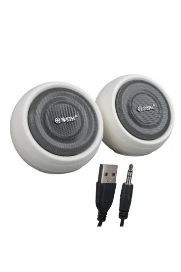 Magicvoice Mv-24845 1+1 Usb Aux Oval Multımedia Ses Sistemi Speaker - Hoparlör 2x3watt