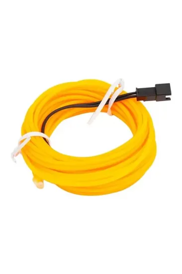 Powermaster 5 Metre 5 Volt Usb Adaptörlü Neon Sarı İp Aydınlatma Pm-6081
