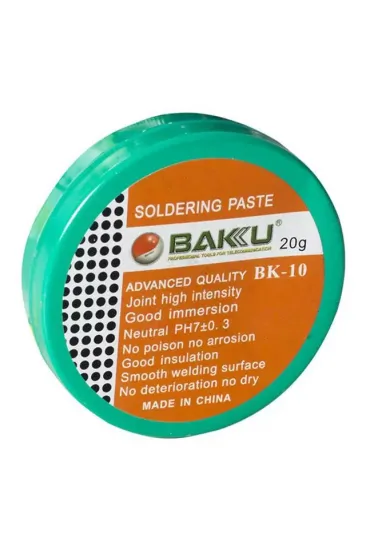 Baku Bk-10 Yüksek Kaliteli İleri Seviye 20 Gram Lehim Pastası Baku Bk-10 Yüksek Kaliteli İleri Seviye 20 Gram Lehim Pastası