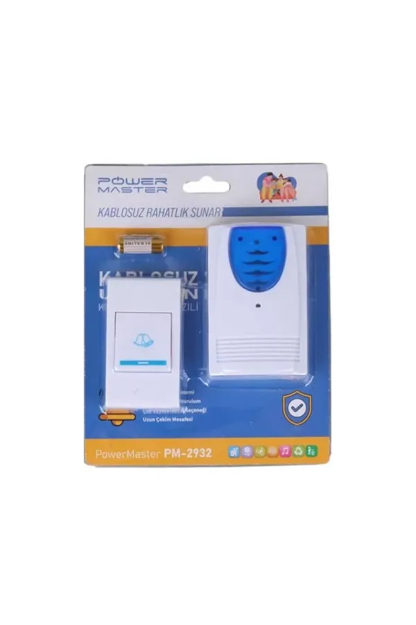 Powermaster Pm-2932 Kablosuz Uzaktan Kumandalı Kapı Zili Powermaster Pm-2932 Kablosuz Uzaktan Kumandalı Kapı Zili