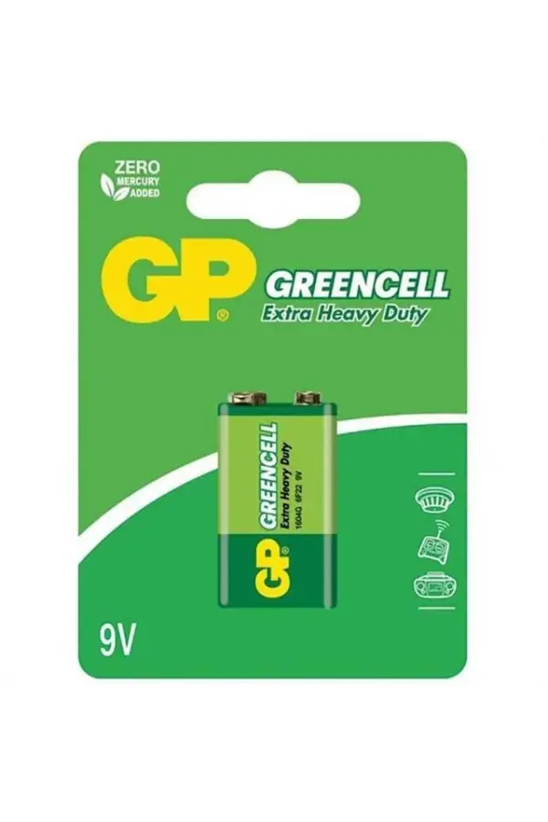 Gp 1604glf Greencell 9 Volt Pil (tekli)
