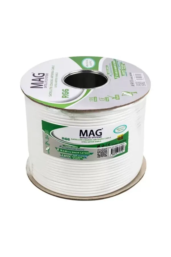 Mag Rg59 Fa Mini Dual Bitişik Kablo 100 Metre Mag Rg59 Fa Mini Dual Bitişik Kablo 100 Metre