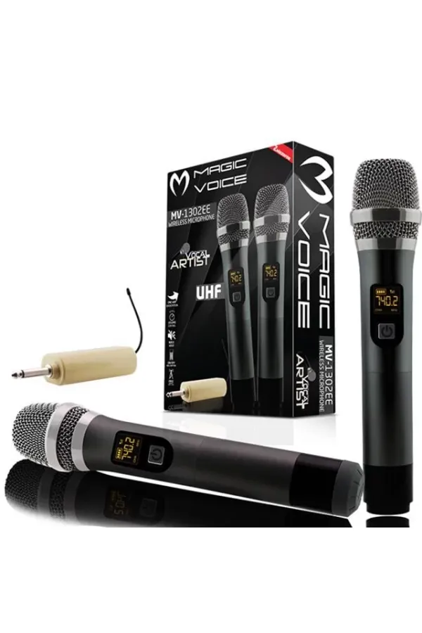 Magicvoice Mv-1302ee 2 El Kablosuz Mikrofon Magicvoice Mv-1302ee 2 El Kablosuz Mikrofon