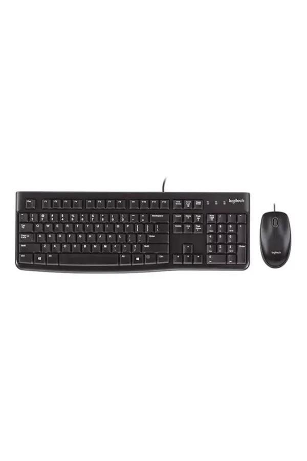Logitech Mk120 Usb Q Siyah Kablolu Klavye + Mouse Set Logitech Mk120 Usb Q Siyah Kablolu Klavye + Mouse Set