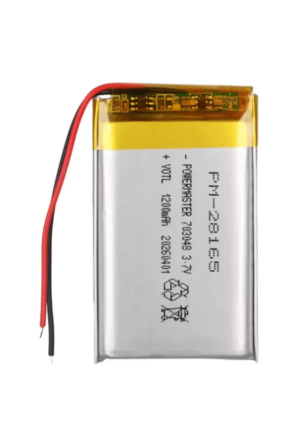 Powermaster 703048 3.7 Volt 1200 Mah Lityum Polimer Pil