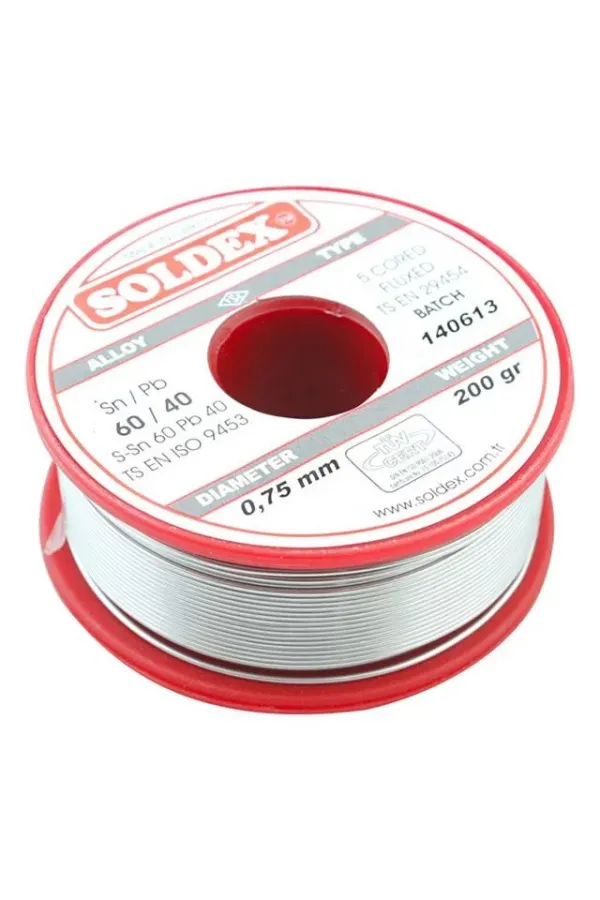 Soldex 200 Gr Lehim 0,75 Mm Soldex 200 Gr Lehim 0,75 Mm