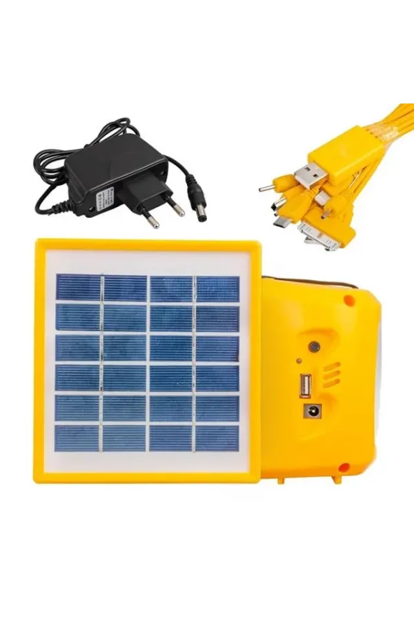 Powermaster Şarjlı Solar Aydınlatma Seti Tek Panelli Powermaster Şarjlı Solar Aydınlatma Seti Tek Panelli
